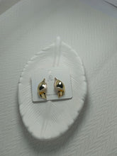 Gold Polished Spiral Shaped Earrings